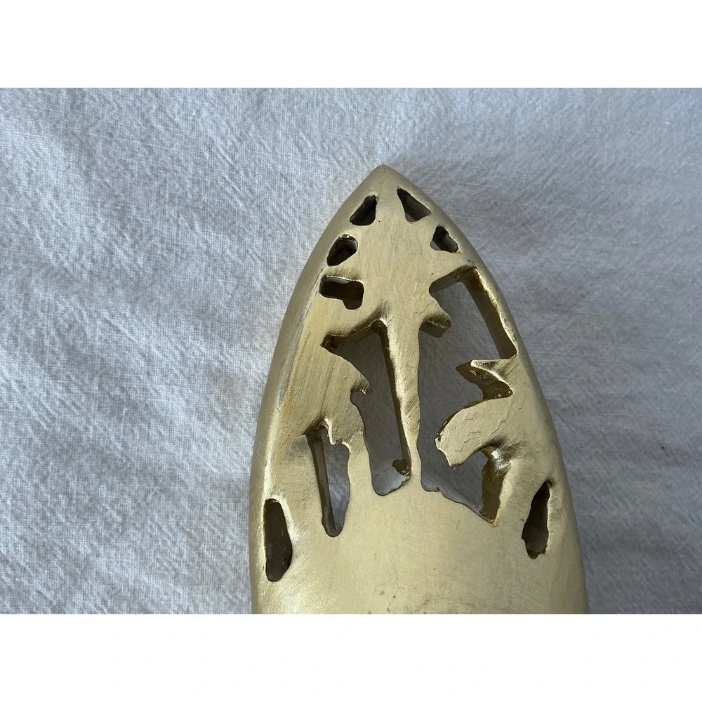 Nativity Holy Family Figurine Gold Star Pearl Accents 8.5‎ Inch Religious